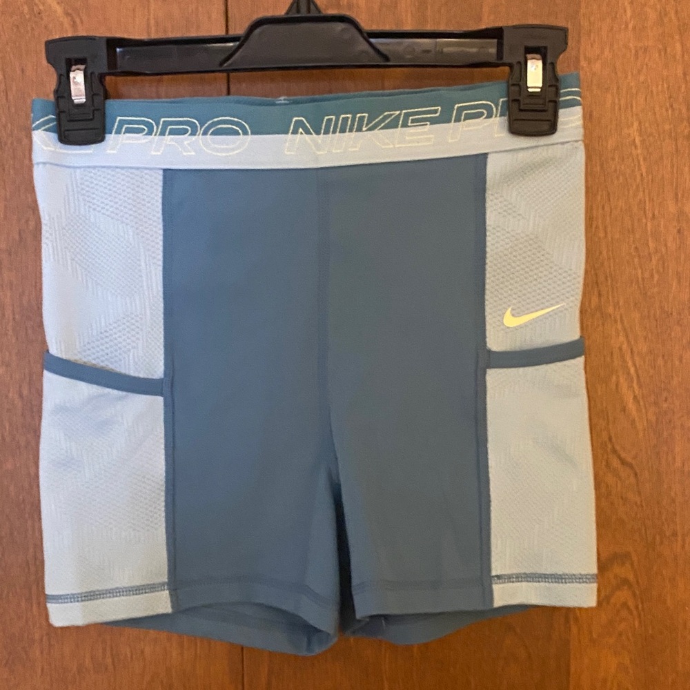 Nike Pro Light Blue Training Shorts